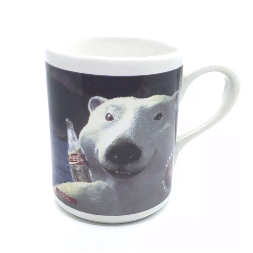 Coca Cola Polar Bear Mugs Alway Cool 2 ct